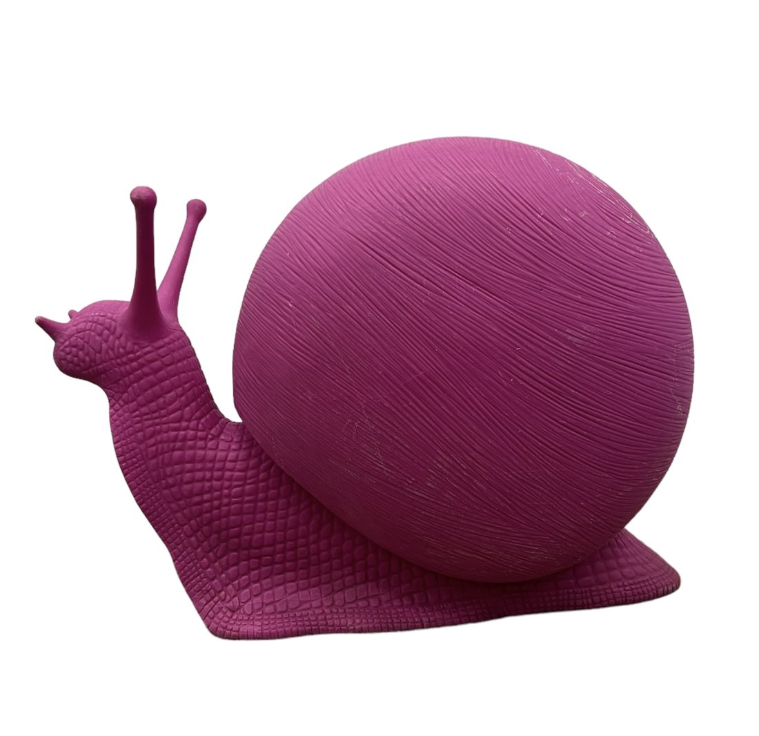 Crackling Art Group Large Pink Snail Plastic Art Sculpture Exhibited Art Basel 2014 (1 of 2)