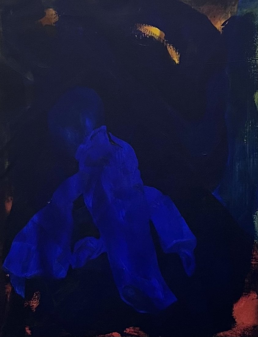 LIN CHIN (20th c, Chinese) Abstract Painting (1 of 2)