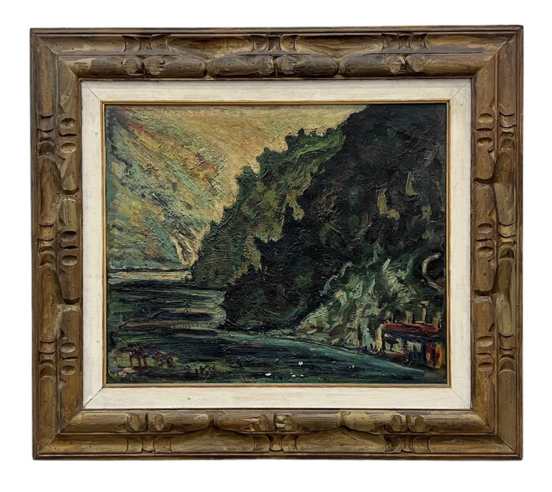 Dutch Modernist Coastline Scene Signed By Unknown Artist (1 of 5)