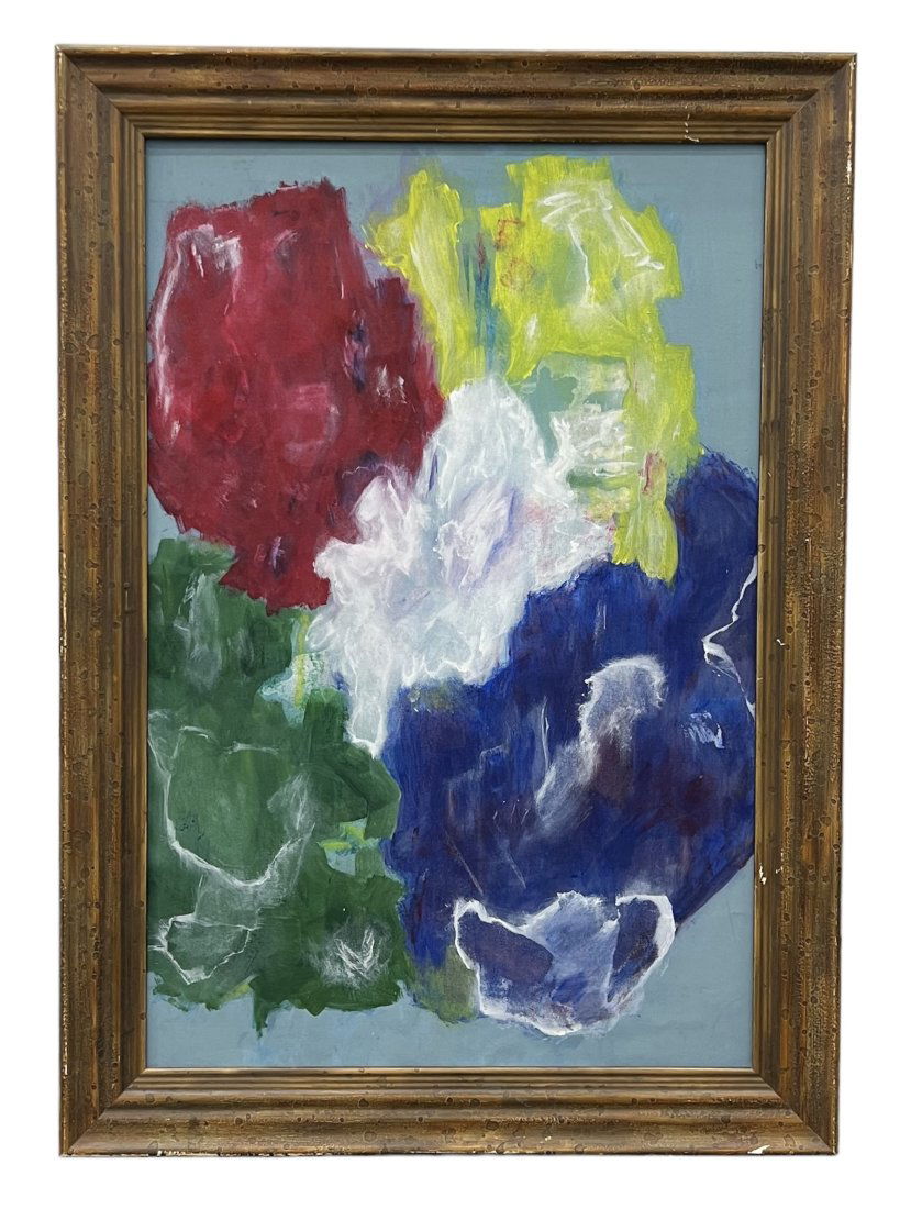 Vintage Abstract Expressionist Painting, Unsigned (1 of 2)