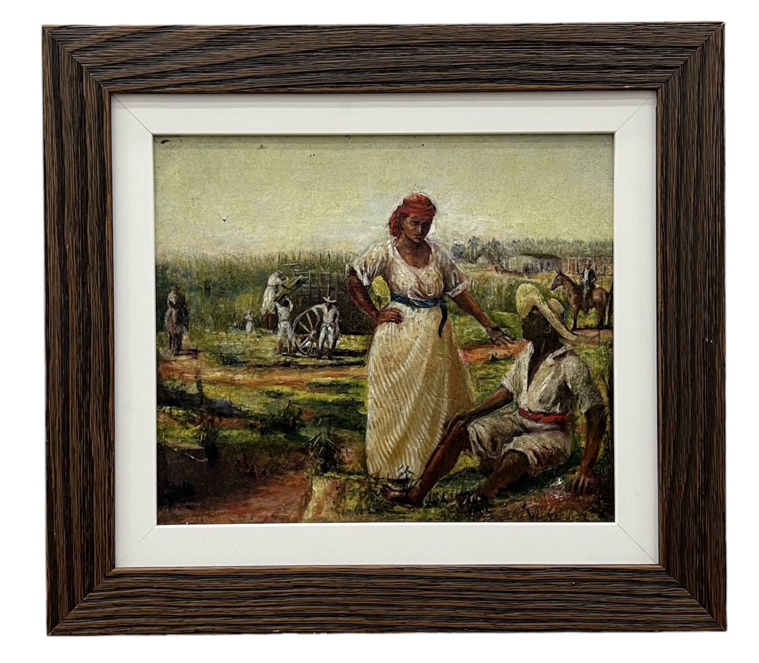 EDUARDO MORALES (1869-1938, Cuba) Impressionist: Oil on canvas 12 x 10 in, 17 x 15 in (framed)