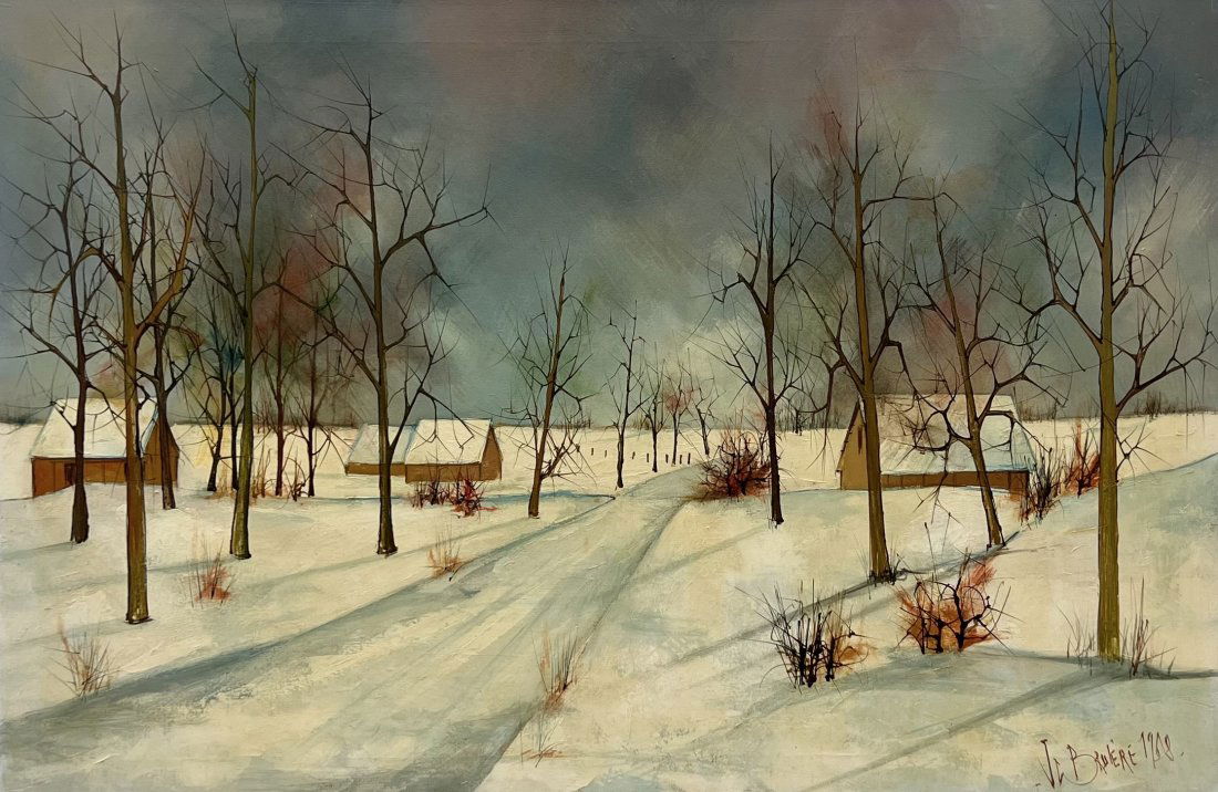 JEAN CLAUDE BRULERE (b. 1943, France) Winter Landscape (1 of 3)