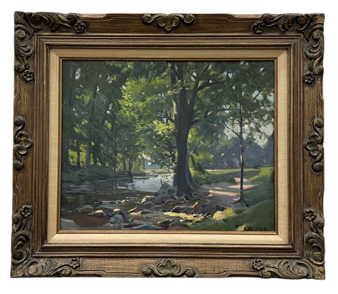 CAROL SKUTNIK (b. 1925, American) New Jersey Artist, Impressionist Landscape (1 of 3)