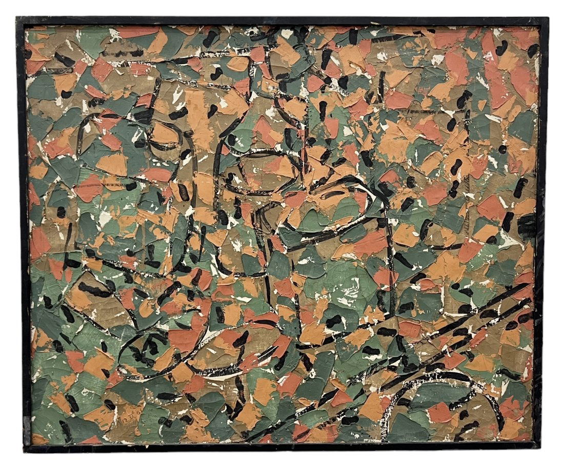 Mid-Century Modern Still Life Signed & Dated 1961, Unknown Artist (1 of 3)