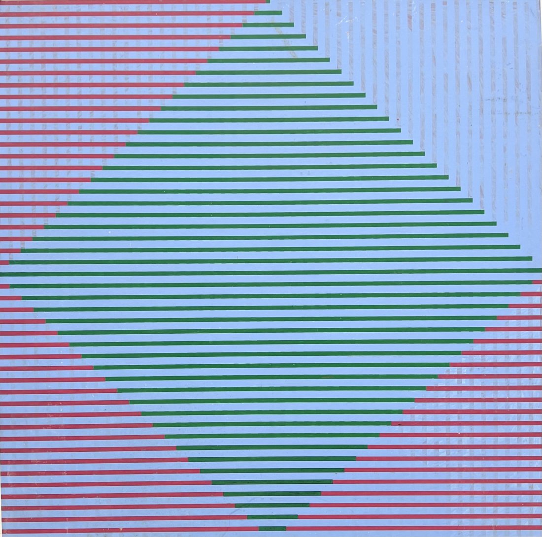 WILLIAM ALONZO ALLEN (20th c, American) Hard Edge Geometric Abstract Painting (1 of 4)
