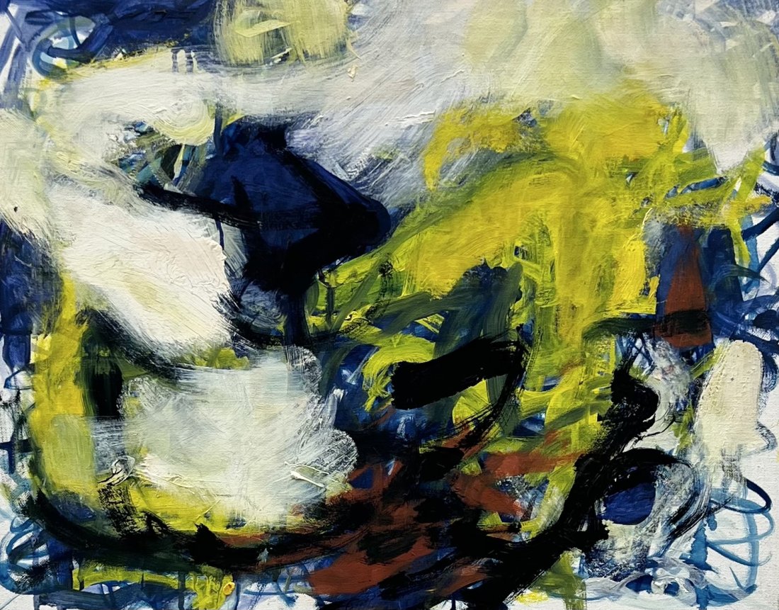 RICHARD SNYDER (20th c, American) Abstract: Oil on canvas 16 x 20 in