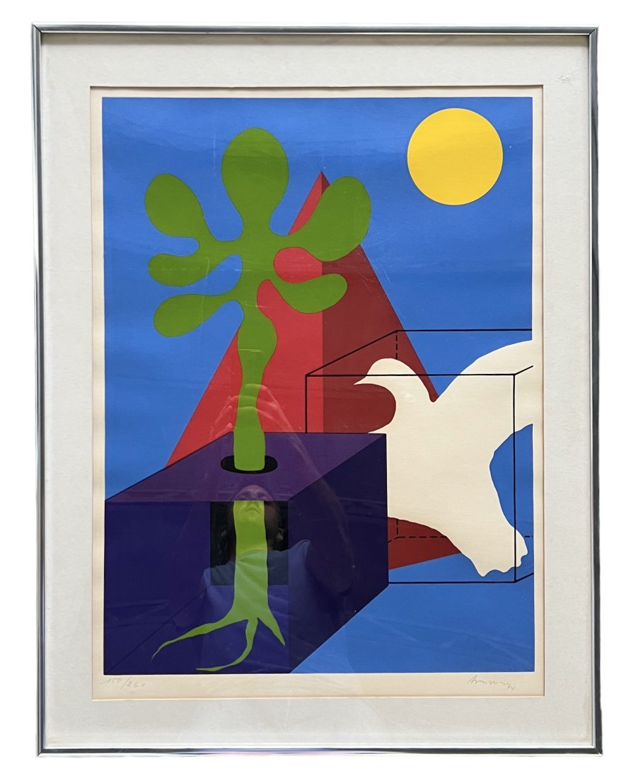 Daniel ArgimÃ³n Signed Serigraph: Size 21.5 x 16.5 in, 27.5 x 21.5 in (framed)
