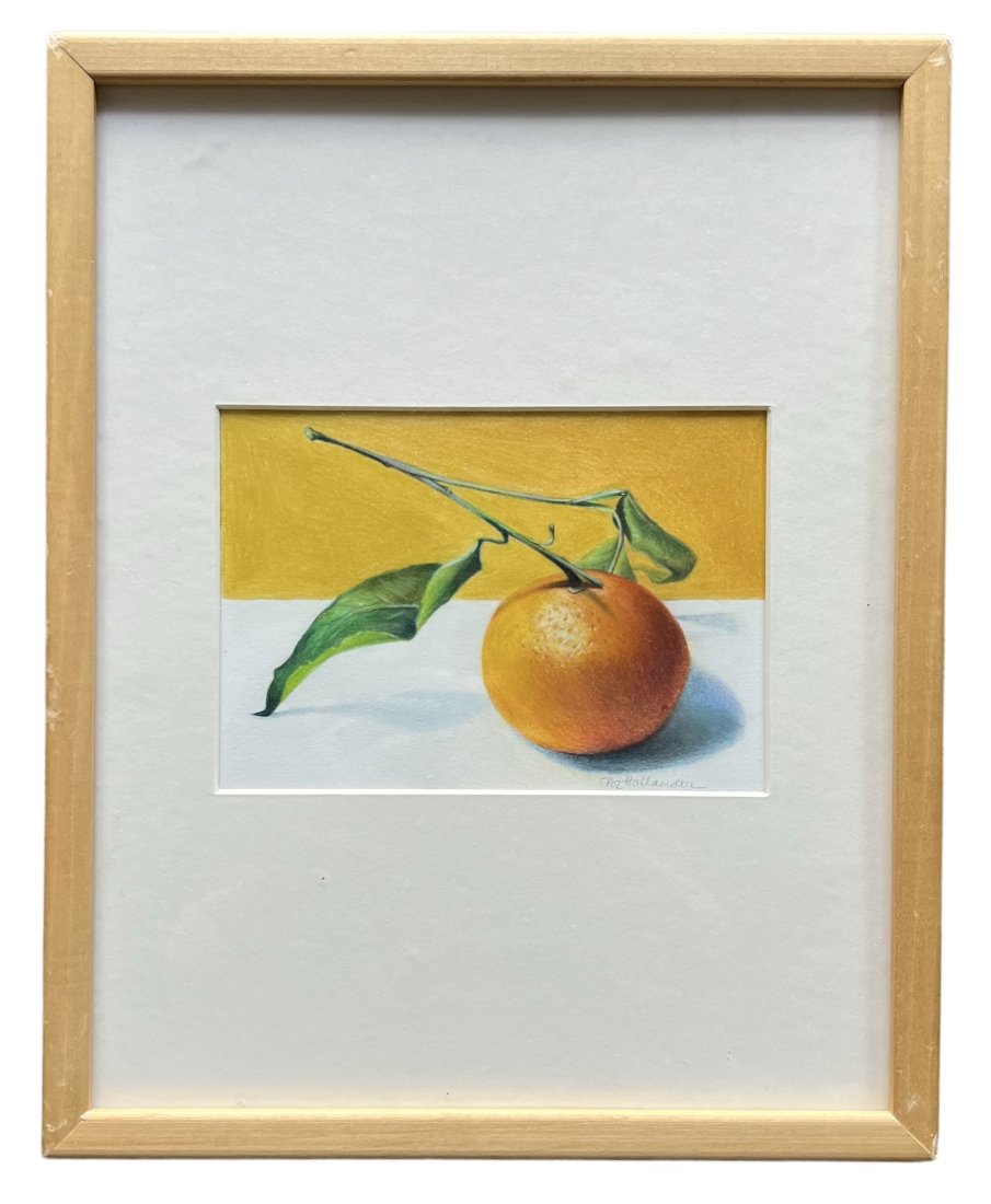 ROZ HOLLANDER (20th c, American) Still Life: Pastel on paper 7 x 5 in, 15 x 12 in (framed)