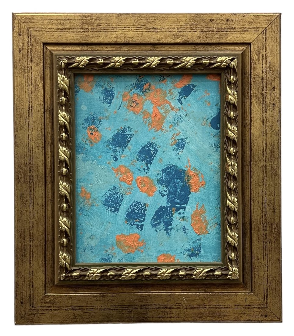 REBECCA HOLTZCLAW (20th C, American) Abstract: Acrylic on board 14 x 11 in, 23 x 20 in (framed)