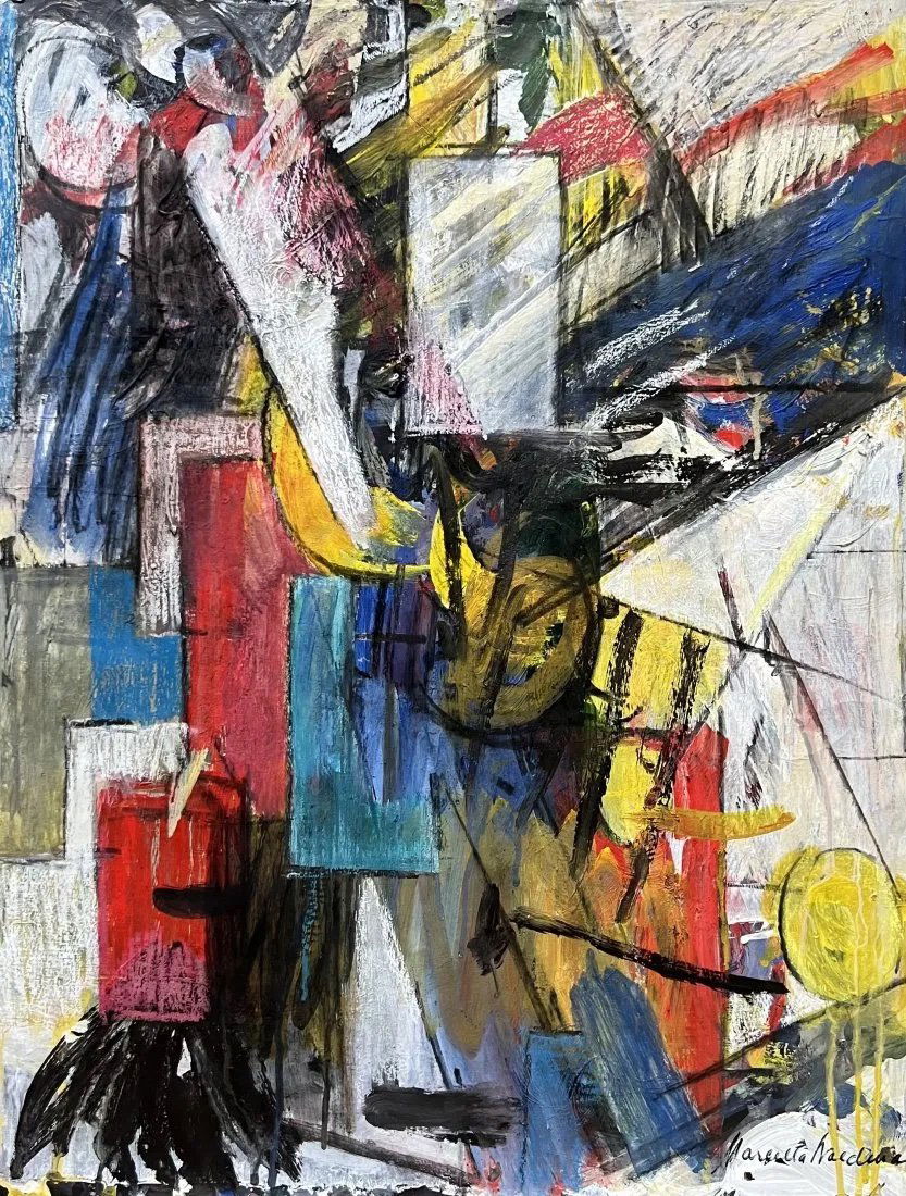 Mid-Century Abstract Expressionist Painting, Signed (1 of 3)