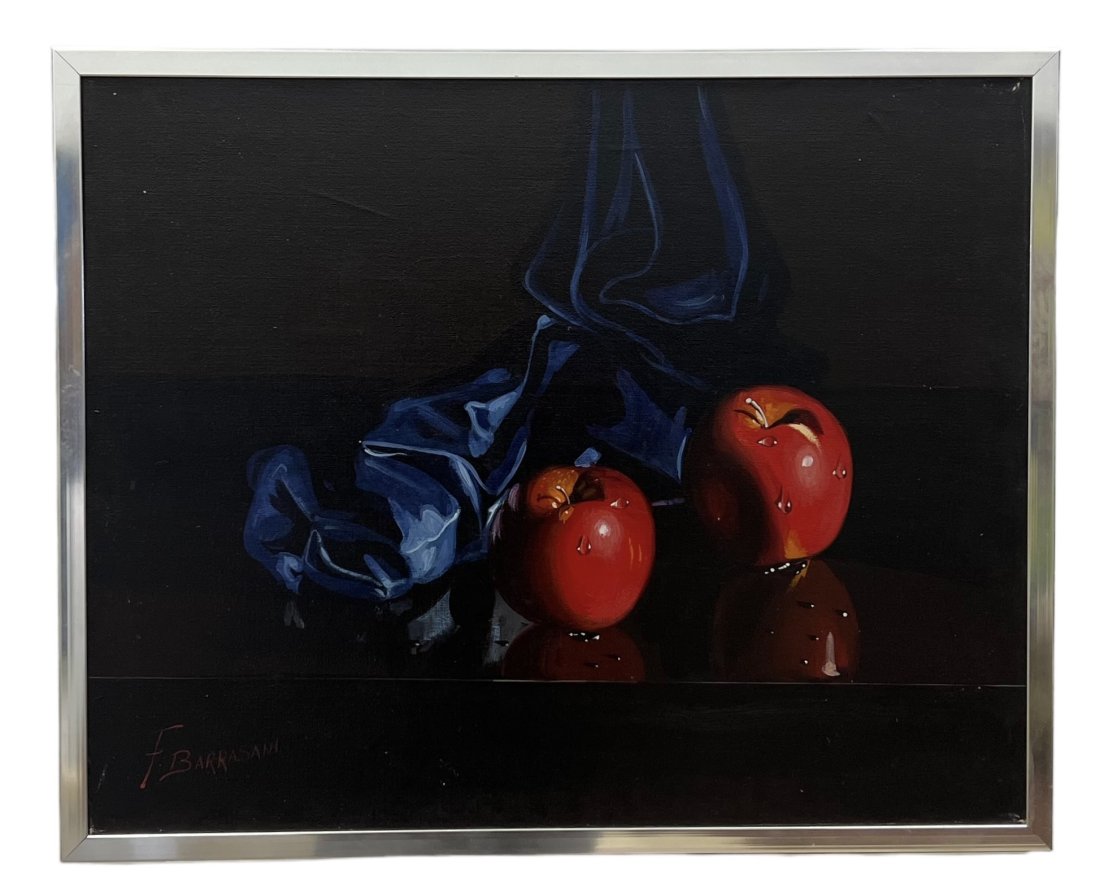 Still Life Of Apples Signed F. Barrasani (1 of 3)