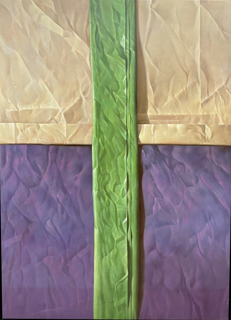 Monumental Hyperrealist Abstract Painting, Unsigned (1 of 6)