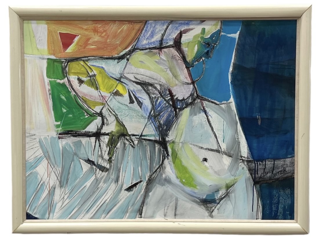 ELWIN PORTER (20th c, American) Large Abstract (1 of 3)
