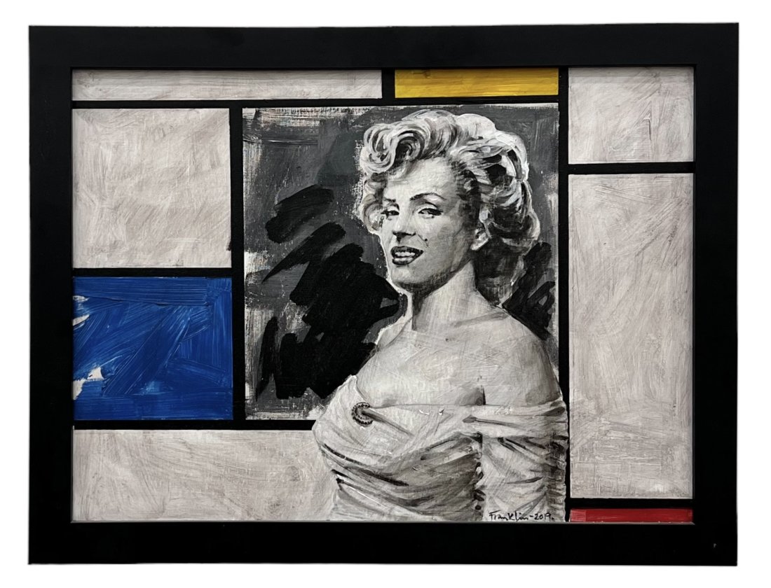 FRANKLIN ALVAREZ (20th c, Cuba) Marilyn Meets Mondrian Pop Art (1 of 3)