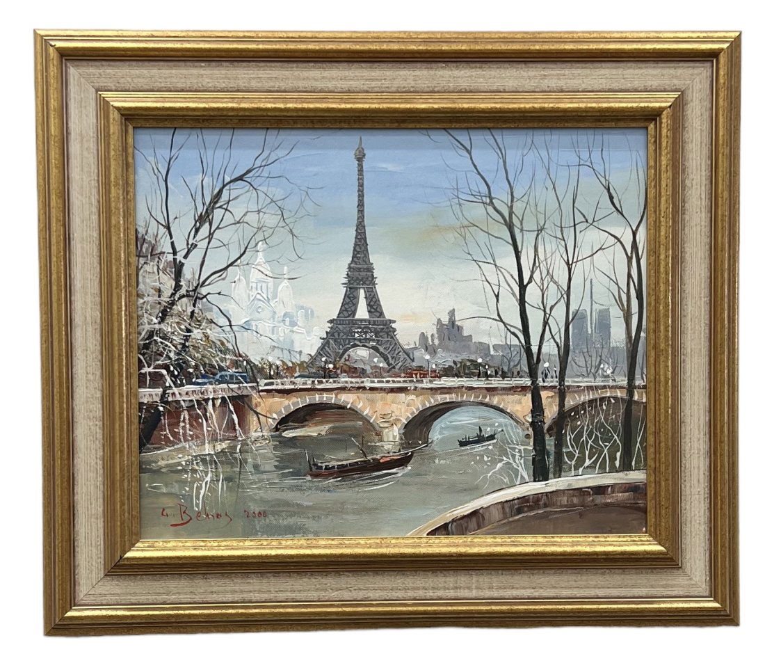 GEORGE BEHRAS (20th c, French) Paris Street Scene (1 of 3)