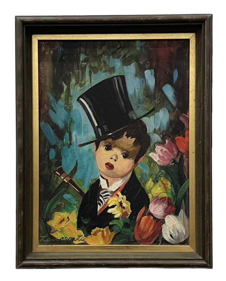 Italian School Portrait Of A Boy Signed Laurenti (1 of 3)