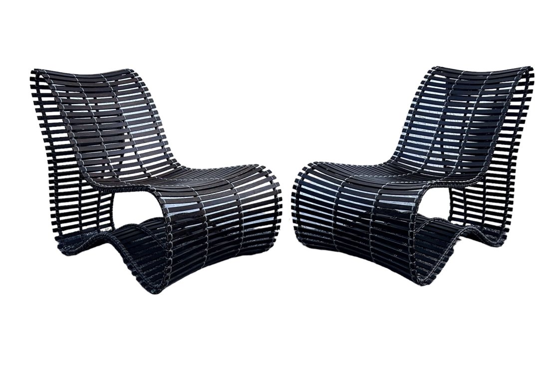 Pair Of Vintage Cobunpue Chairs: Size
