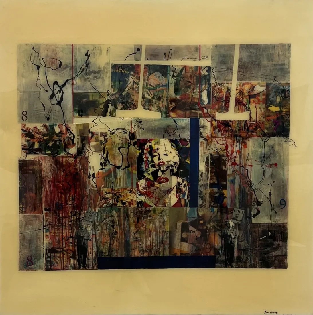 TALI ALMOG (20th c, American) Marilyn Monroe Abstract Miami Artist (1 of 4)