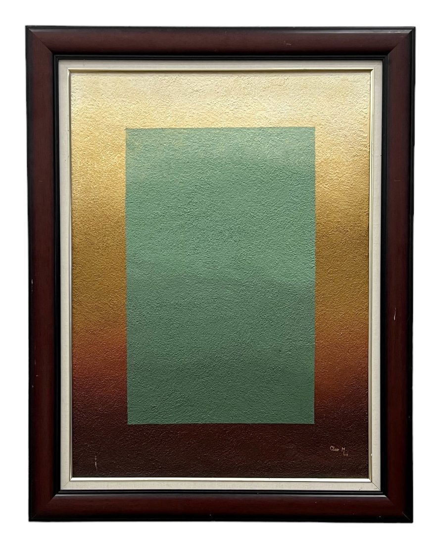 Large Contemporary Color Field Abstract Painting, Signed (1 of 4)