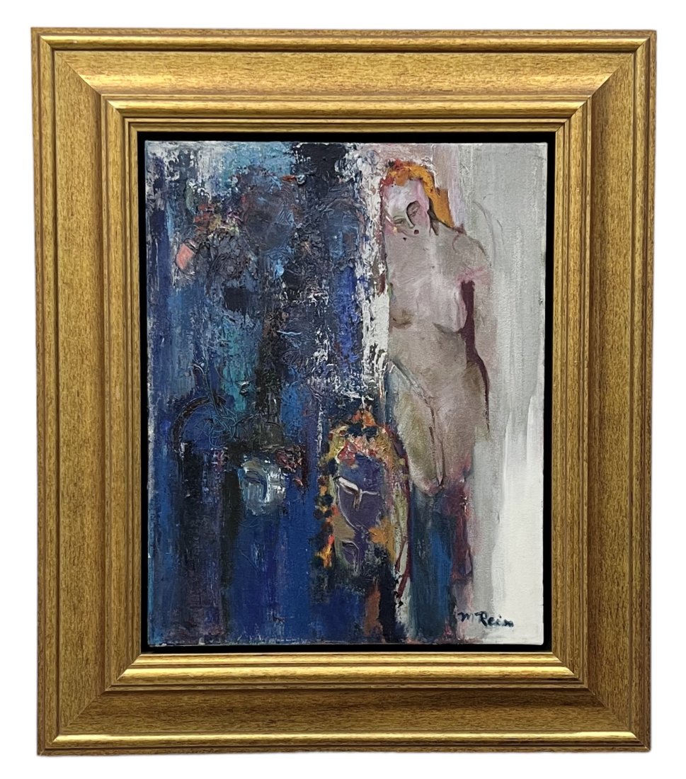 MARYLIN REIM (b. 1943, New York) Nude Abstract: Oil on canvas 20 x 16 in, 29 x 25 in (framed)