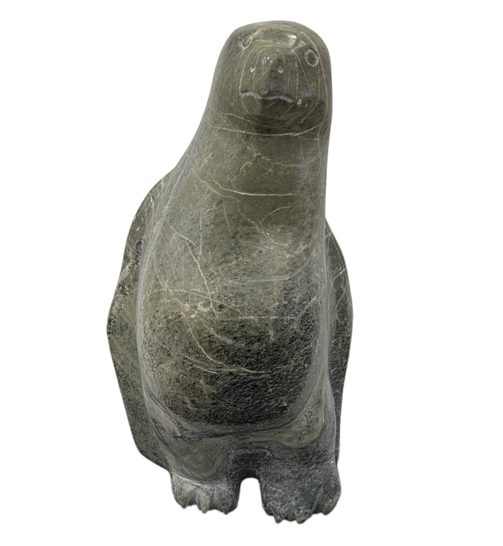 Inuit Stone Eagle Sculpture Cape Dorset: Stone 15 x 8 x 5 in