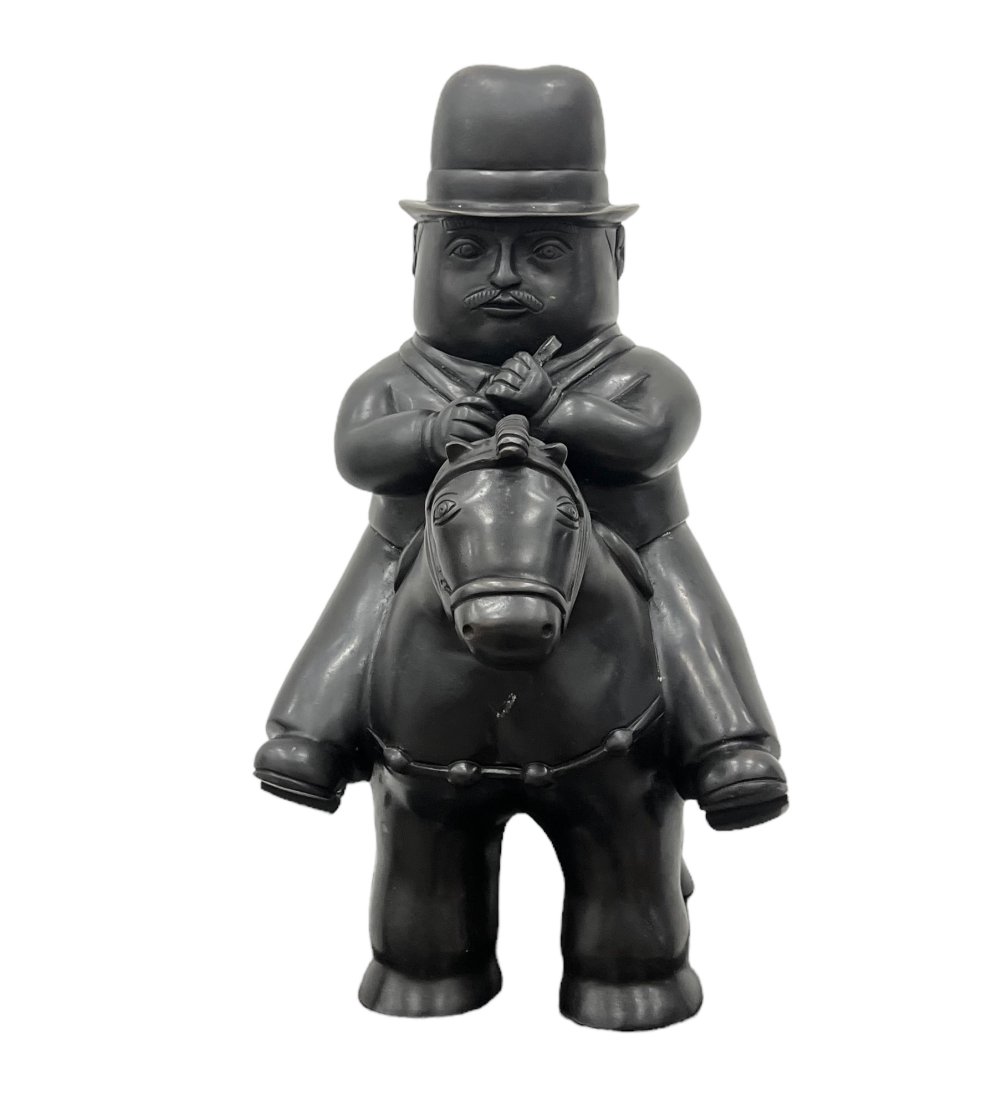 AFTER FERNANDO BOTERO "PEDRITO": 14 x 8 x 6.5 in