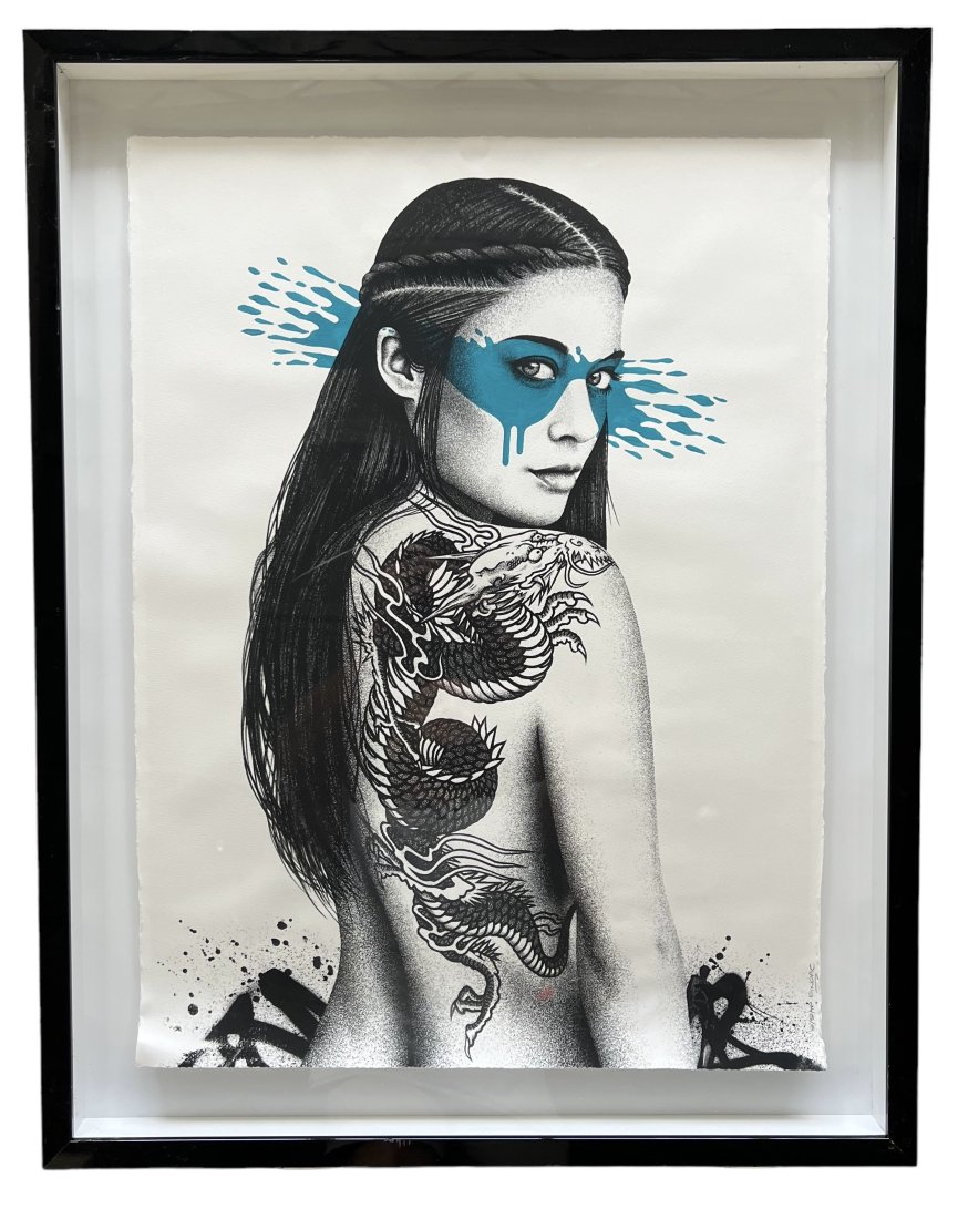 Fin DAC Signed Screenprint Contemporary Irish Street Artist From Cork: Size 40 x 30 in