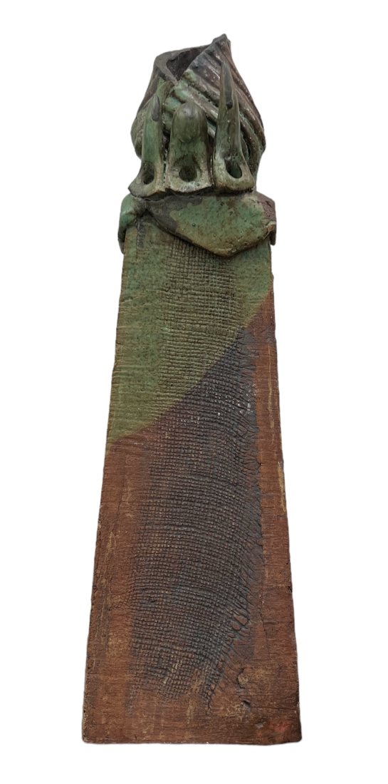 RAFAEL CONSUEGRA (b. 1941, Cuba) Ceramic Sculpture: Size 16 x 5 x 5 in