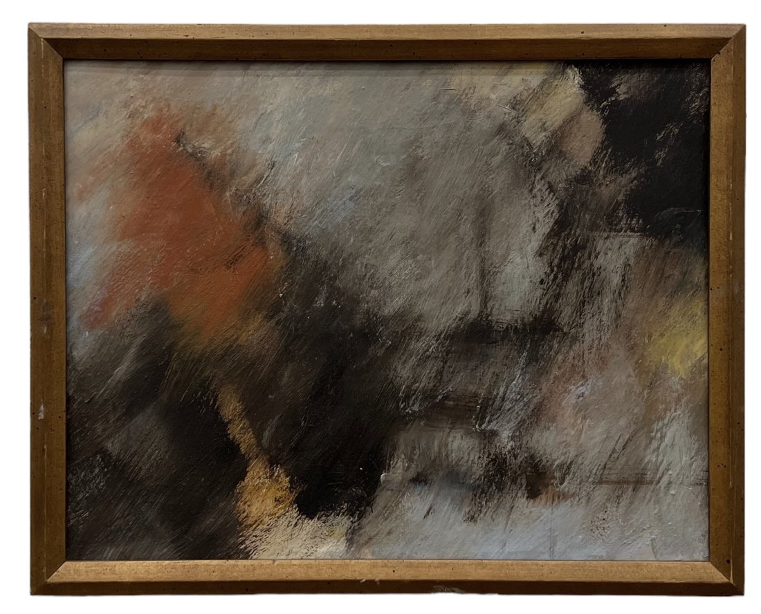 DAVID SAWIN (1922-1992, American) New York Abstract Expressionist: Oil on canvas 14 x 11 in