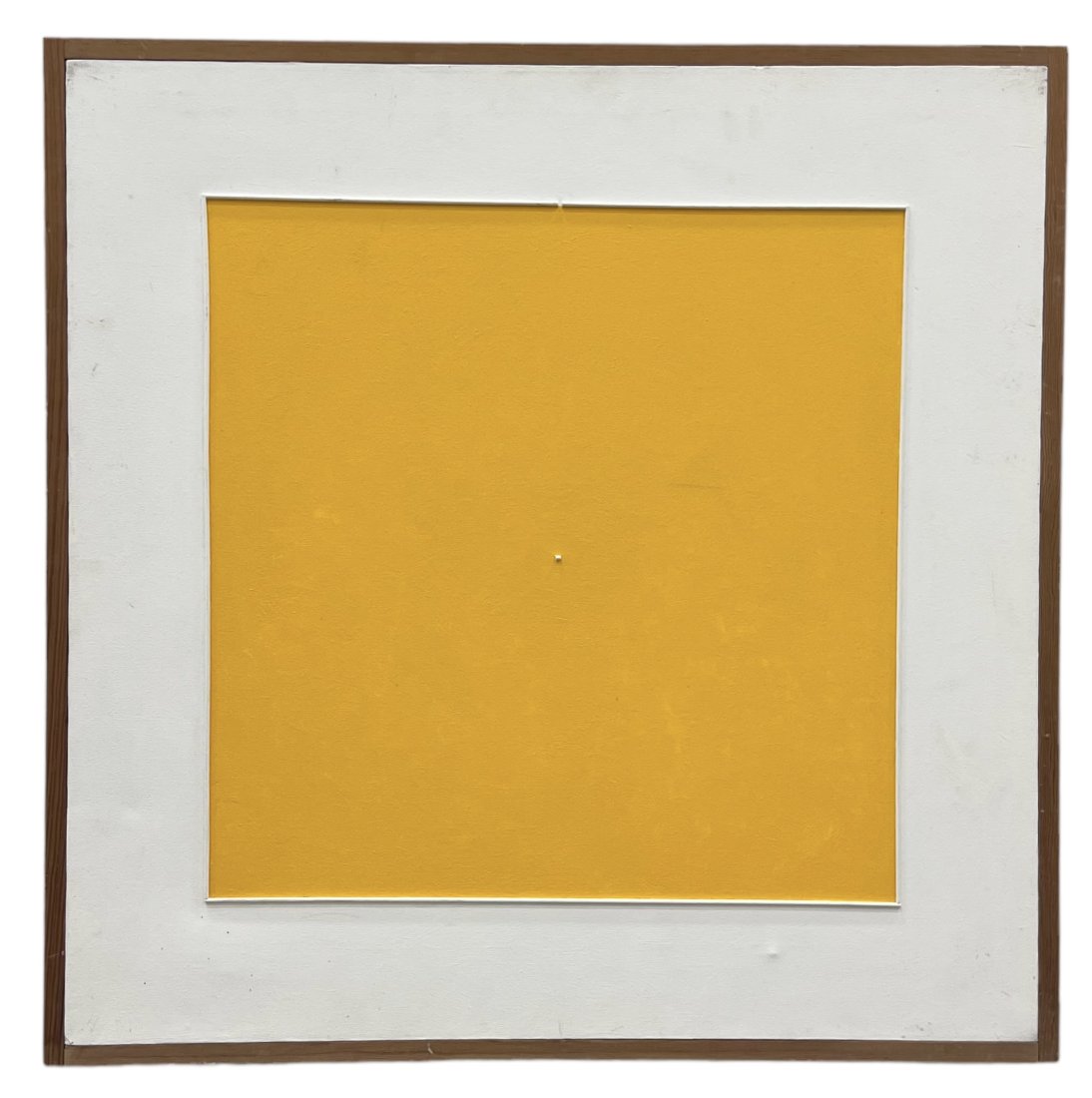 George D'amato (20th c, American) Minimalist Abstract: Oil on canvas 30 x 30 in, 31 x 31 in (framed)