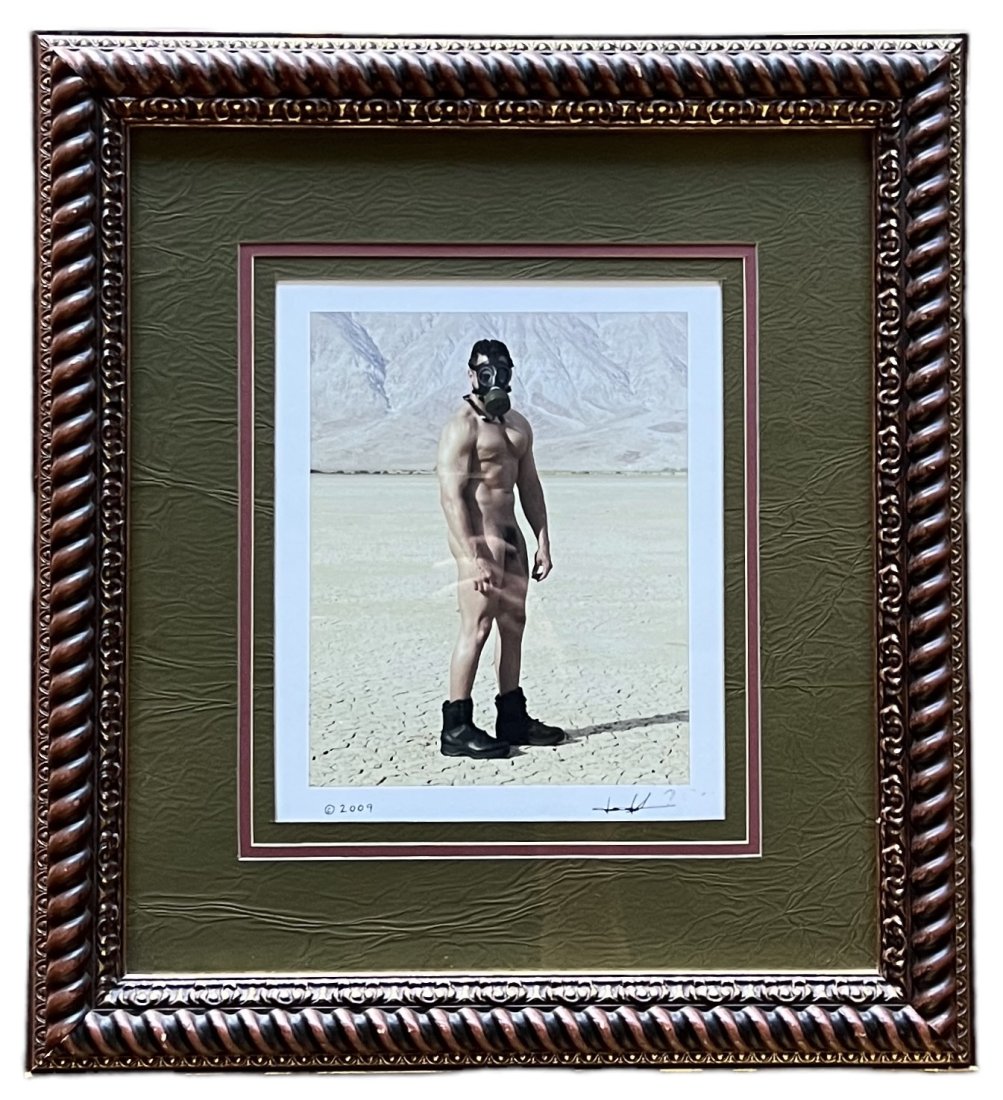 TIM RAY FISHER (20th c, American) Gay Photography, Nude Male: Size 8 x 10 in, 21.5 x 19.5 in (framed). Signed by artist. Printed by Pierre Dutertre