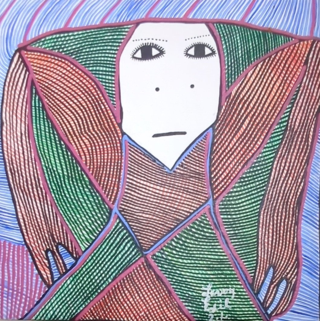 LEVOY EXIL (20th c, Haiti): Acrylic on canvas 12 x 12 in