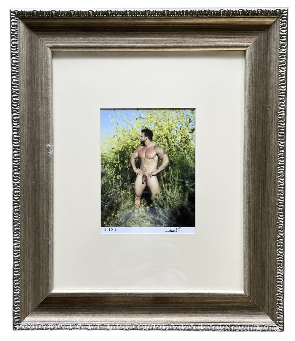 TIM RAY FISHER (20th c, American) Male Nude Photograph "Kenneth": 8 x 10 in, 22 x 26 in (framed)