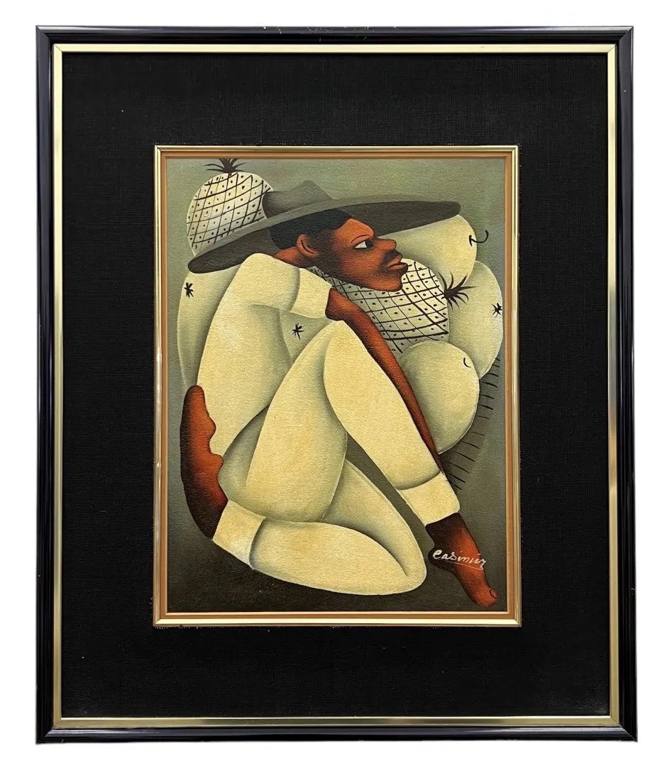 LAURENT CASIMIR (1928-1990, Haiti): Oil on canvas. 24 x 20 in (framed)