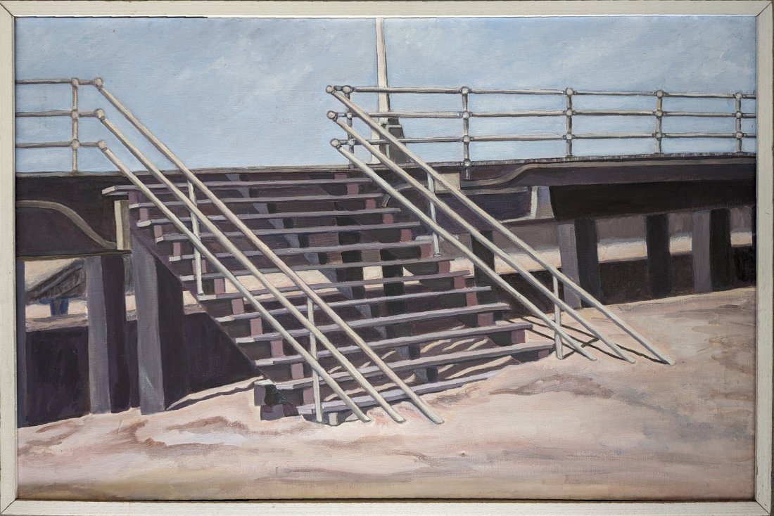 SHIRLEY ROTHMAN (20th c, American) Boynton Beach Artist: Acrylic on canvas 36 x 24 in