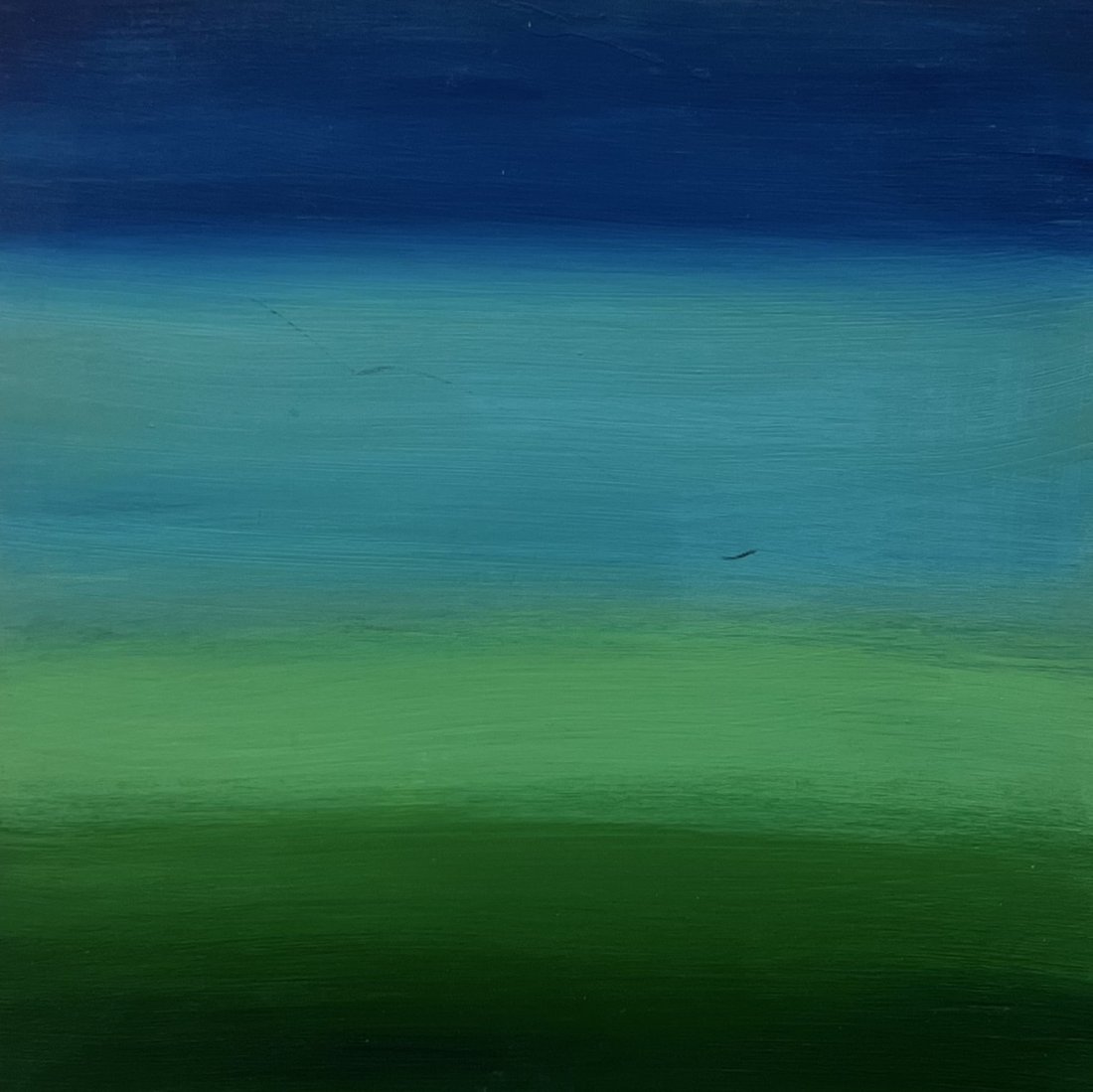 TIM RAY FISHER (20th c, American) Abstract: Acrylic on board 12 x 12 in