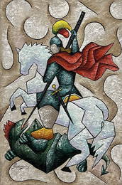 JOSEPH WILFRID DALEUS (1949-2017, Haiti) Cubist