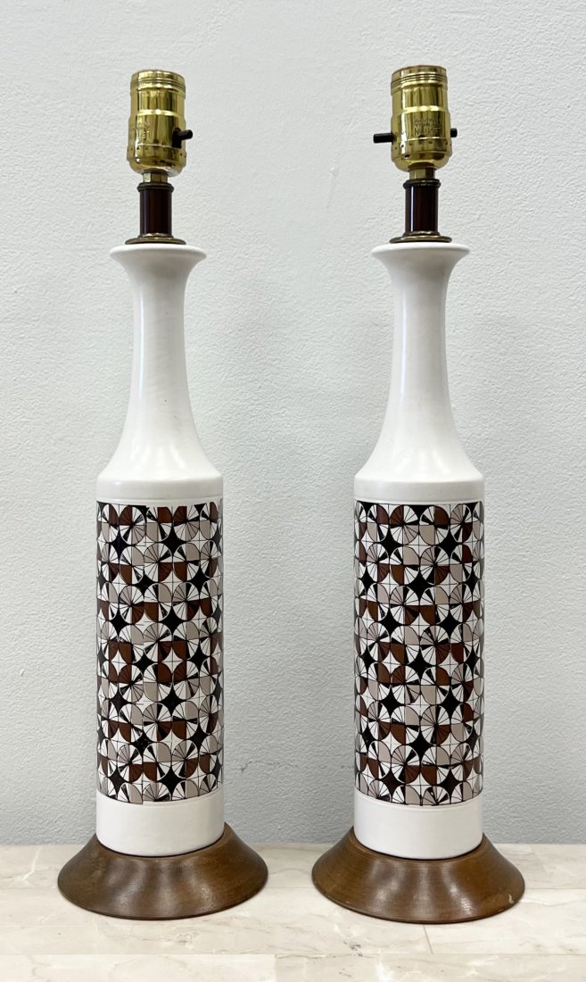 Pair Of Vintage Danish Ceramic Table Lamps (1 of 2)