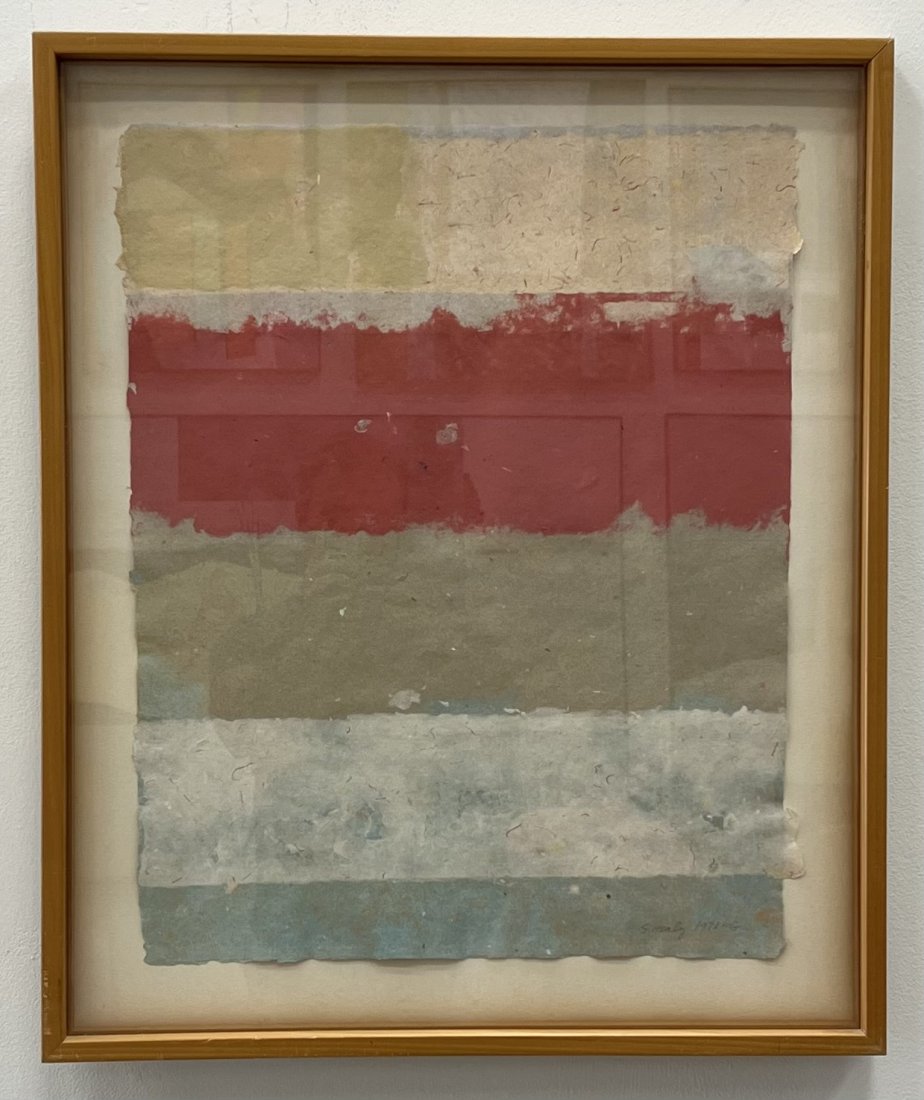 STAN HEALY (1918-1996, American) Abstract: Size 29.5 x 24.5 in (framed)
