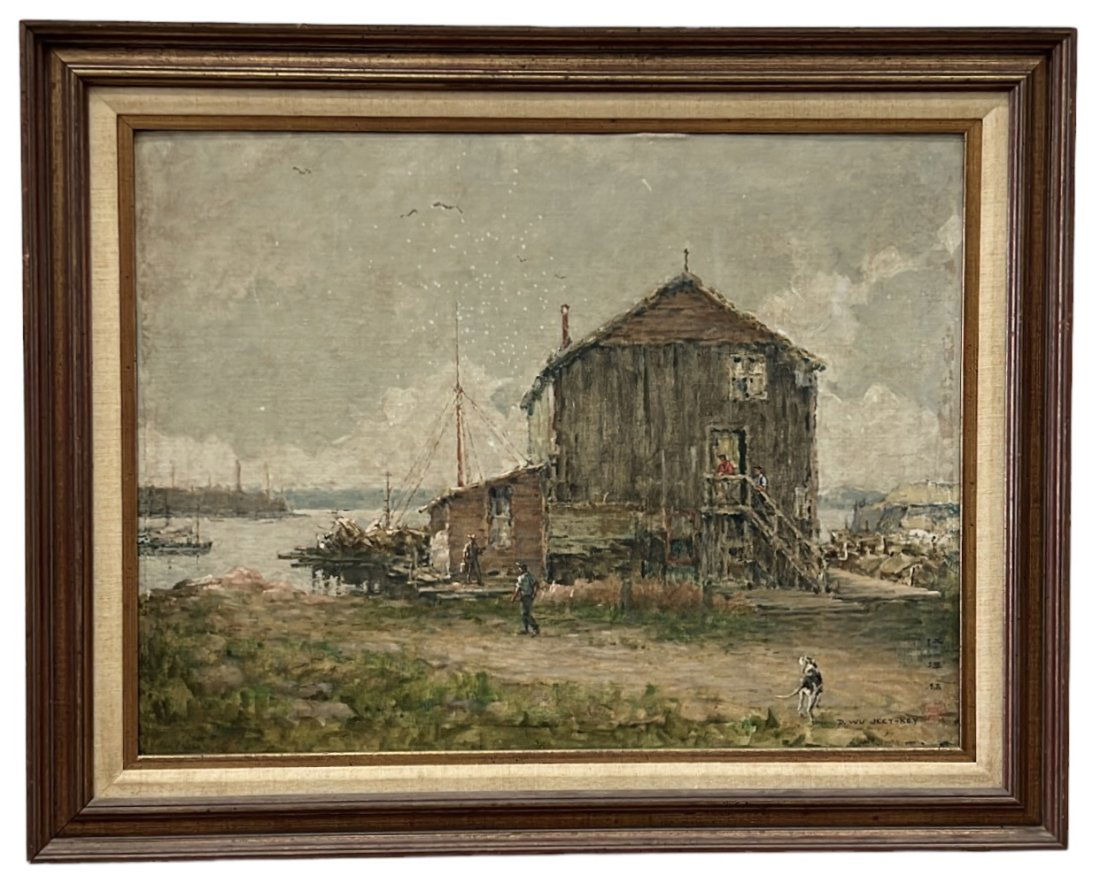 DAVID JECT-KEY (1890-1968, Chinese American) Rockport Scene (1 of 5)