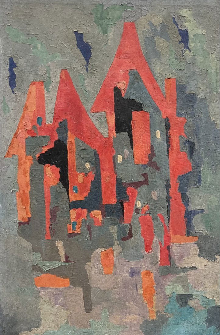 GIZOU LAMOTHE (1935-2020, Haiti) Abstract Dated 1971 (1 of 6)