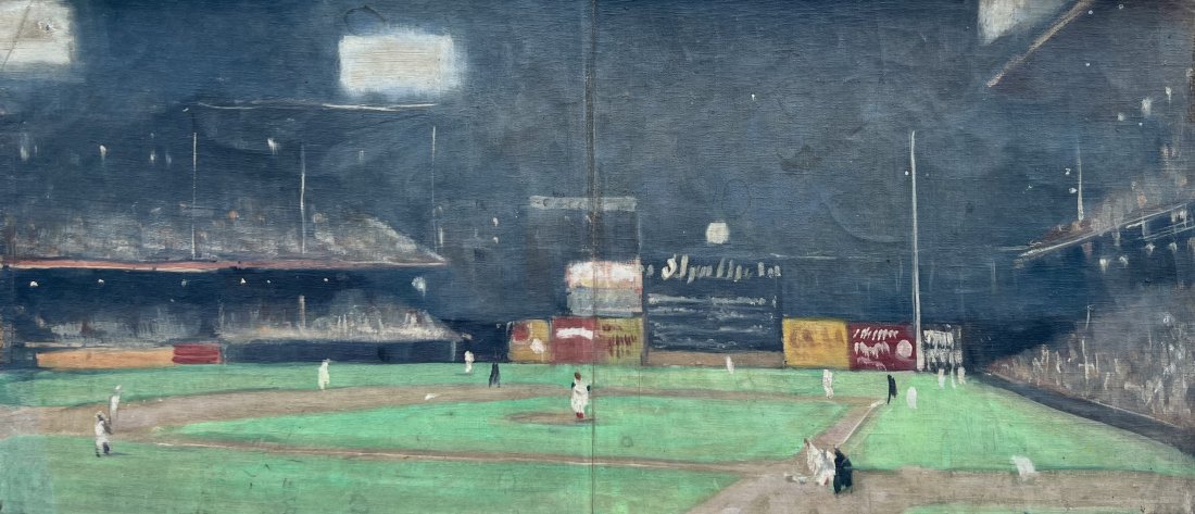 TORE ASPLUND (1903-1978, American) Ebbets Field, Brooklyn Dodgers New York w/ Drawing (1 of 6)