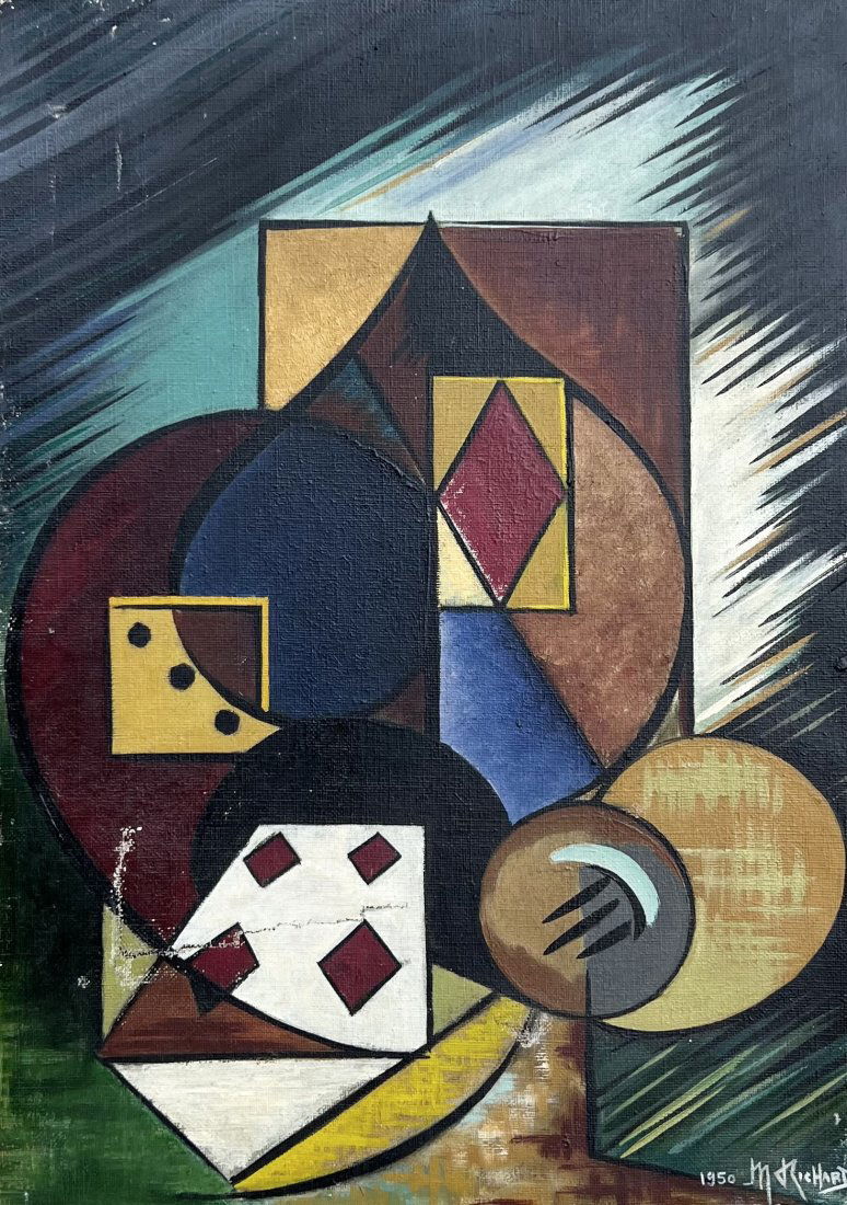 1950's Paris School Abstract, Signed, Stamped (1 of 6)