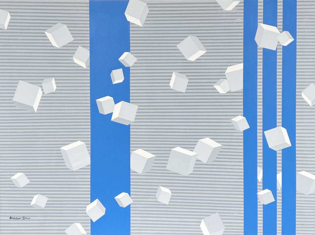 MADELINE WEISS (20th c, American) Large Abstract, Florida Artist (1 of 3)