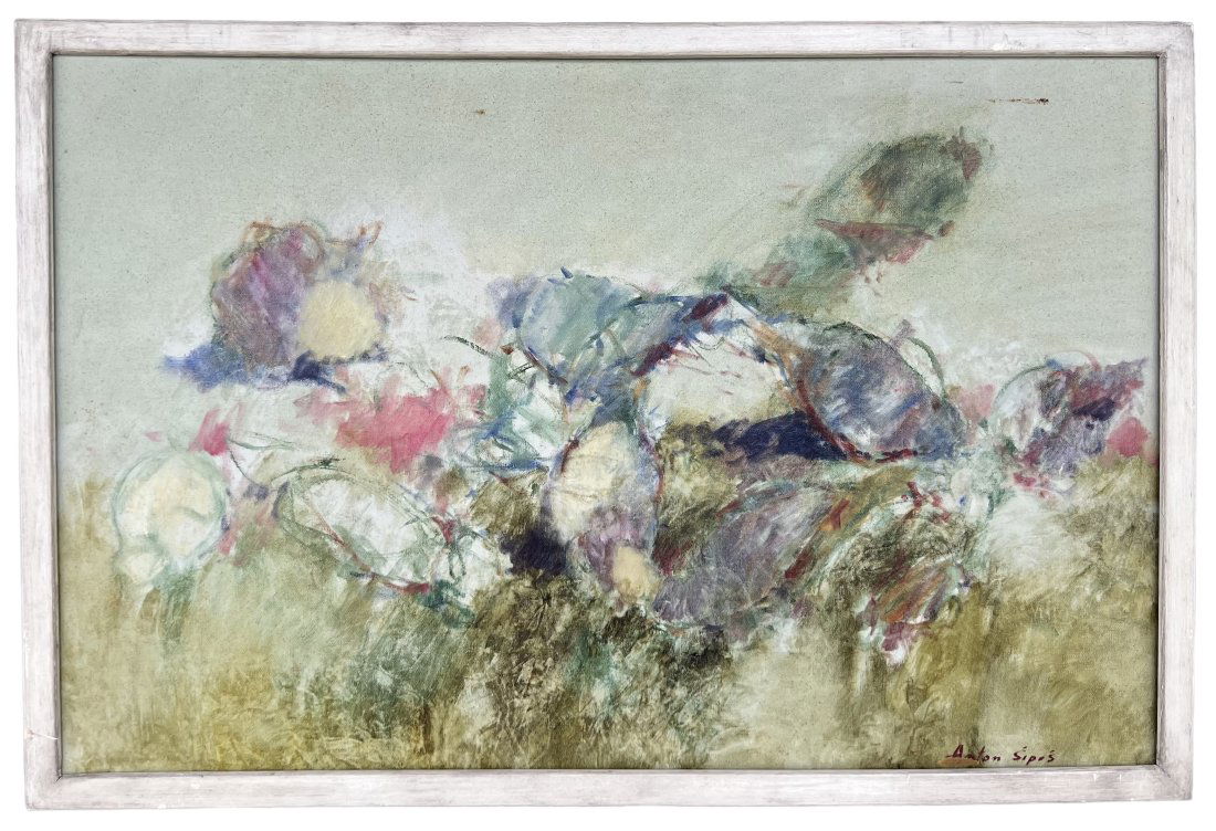 ANTON SIPOS (b. 1938, American) Floral Abstract, California Artist (1 of 4)