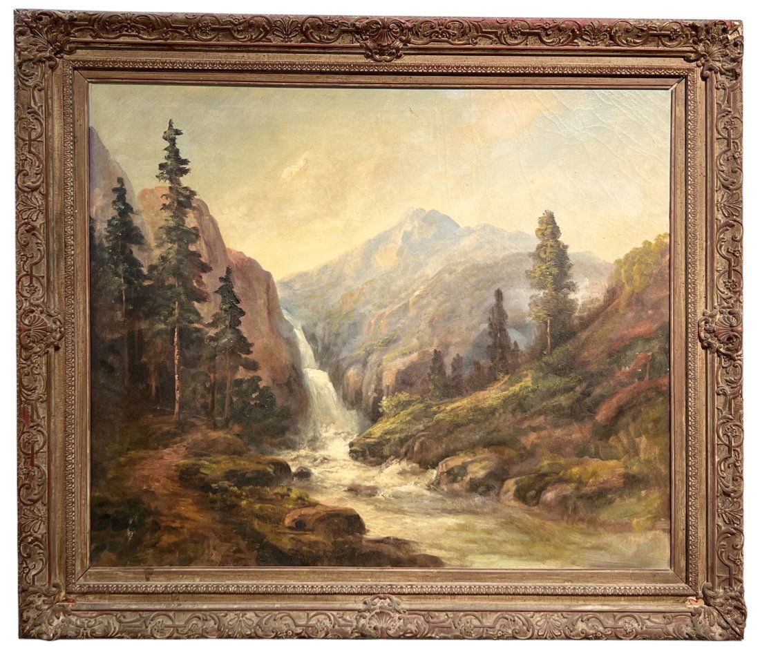 RUDOLPH EICHER (1884-1958) Large Hudson River School Landscape Painting (1 of 5)
