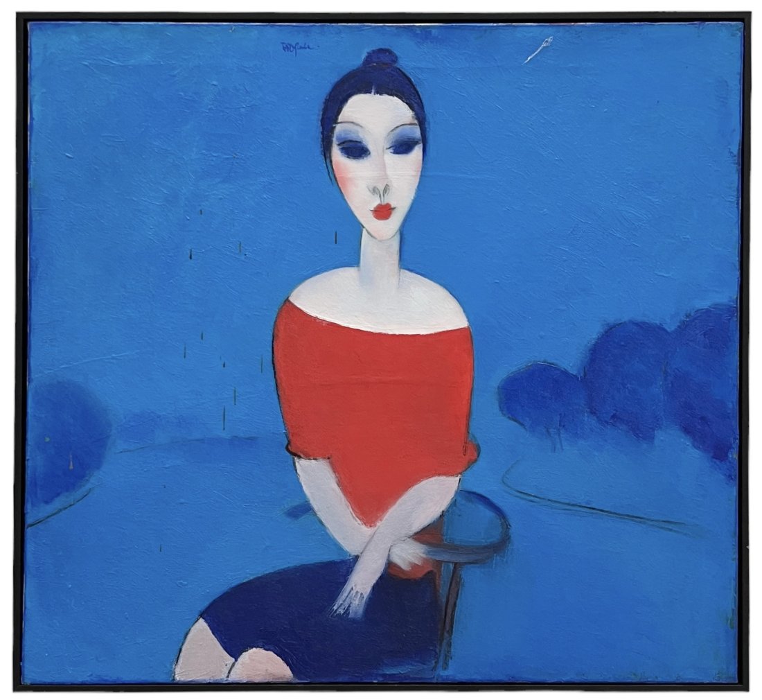 SHAKRO BOKUCHAVA (b. 1951, Georgia): Oil on canvas 25.5 x 24 in