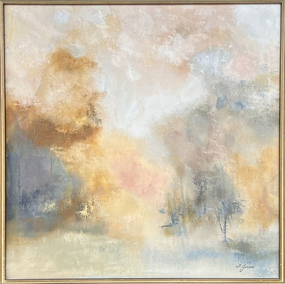 FLORENCE JESSER (1924-2017, American) Abstract, Wilmette Illinois Artist (1 of 4)