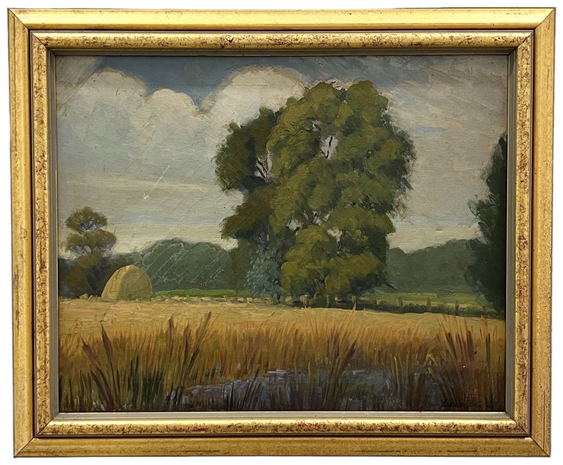 American School Impressionist Rural Landscape, Signed (1 of 6)
