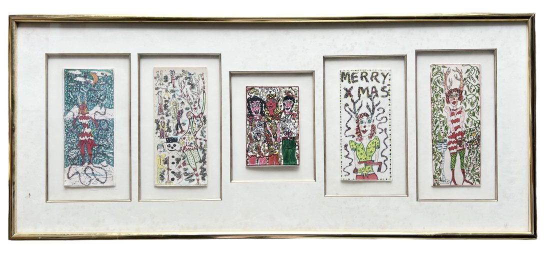 JAMES RIZZI Christmas Greeting Cards, Framed (1 of 7)